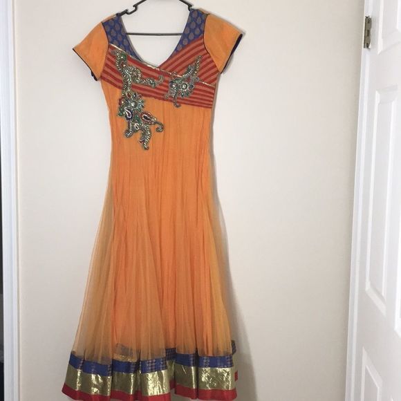 Indian Net party wear dress - Picture 2 of 5